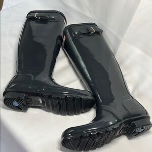 Hunter Dark Gray Women's Winter & Rain Boots